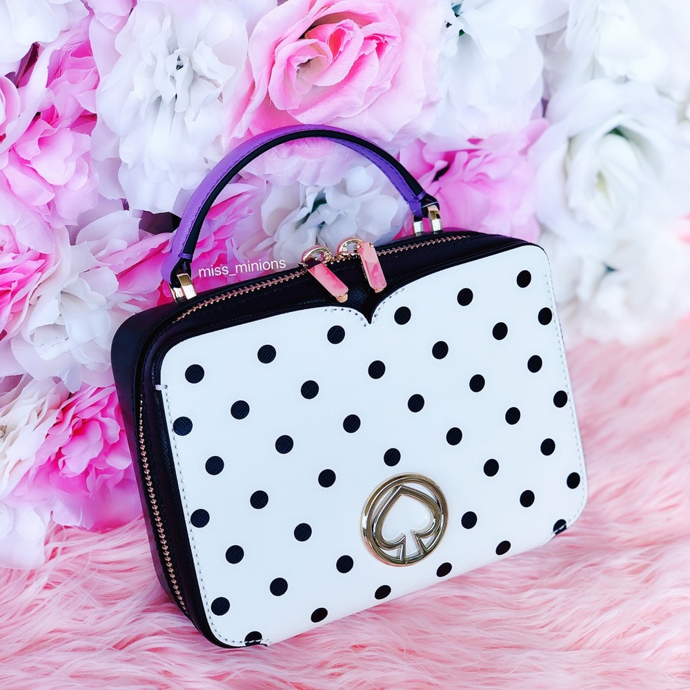 Kate Spade Vanity Cabana Polka Dot Bag - Picture 7 of 8